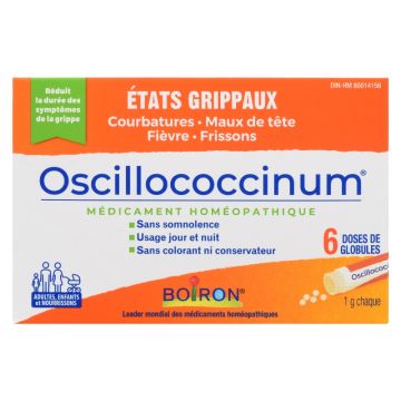 Oscillococcinum 6 doses - Rhume et grippe