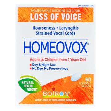 Homeovox - Loss of voice