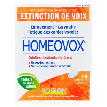 Homeovox- Extinction de voix 