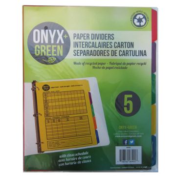 Papeterie - Intercalaires en carton