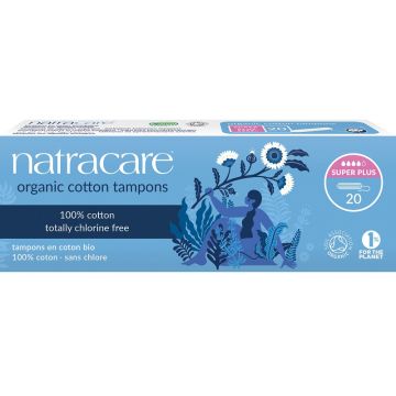 Organic 100% coton tampons chlorine free - Super Plus