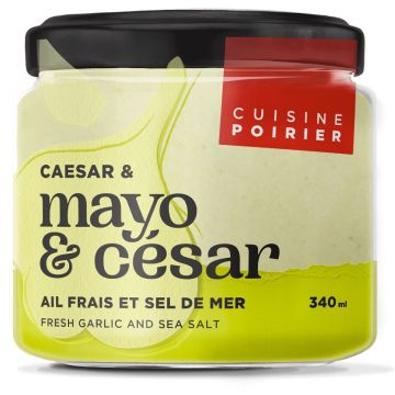 Mayonnaise césar Ail frais et sel de mer