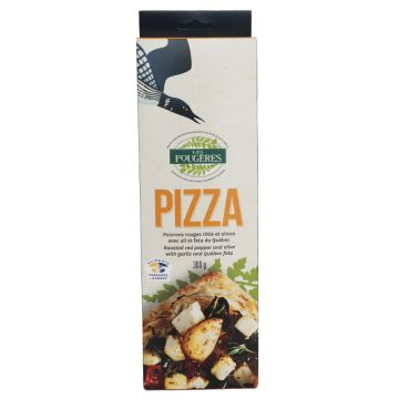 Pizza - Poivrons rouges rôtis et olives avec ail et féta du Québec