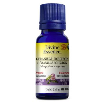 Organic Geranium Essential Oil Pelargonium x Asperum - Menopause and PMS