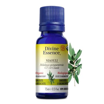 Melaleuca Quinquenervia CT 1.8 Cineole Organic Niaouli Essential Oil - Sinusitis and Bronchitis