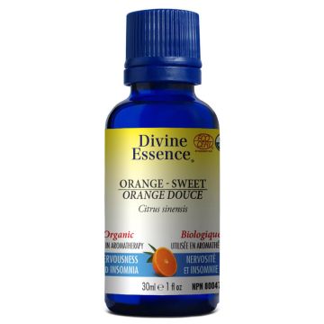 Organic Sweet Orange Citrus Sinensis Essential Oil - Nervousness and insomnia
