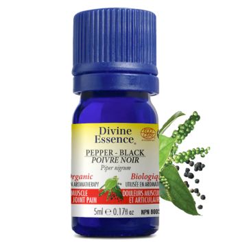 Organic Black Pepper Essential Oil - Muscle and Joint Pain