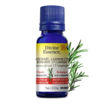  Organic Rosmarinus Officinalis CT Camphoriferum Rosemary Essential Oil - Muscle Pain