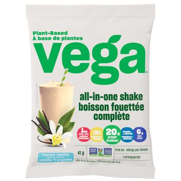 Boisson fouettée complète à base de plantes saveur vanille française 1 portion