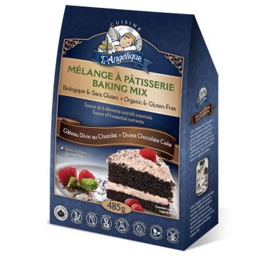 Mélange à gâteau divin au chocolat biologique sans gluten