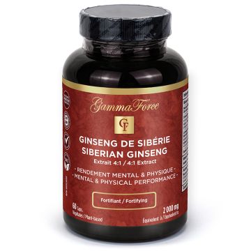 Siberian Ginseng Extract 4:1 500 mg - Mental and Physical Performance