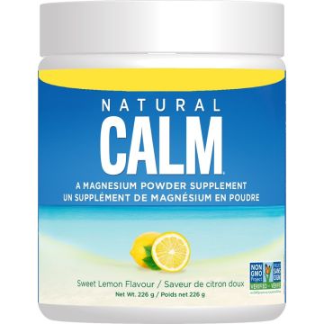 Natural Calm Magnesium Powder Supplement - Sweet Lemon Flavour