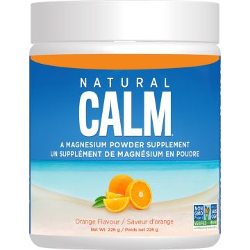 Natural Calm Magnesium Powder Supplement - Orange Flavour