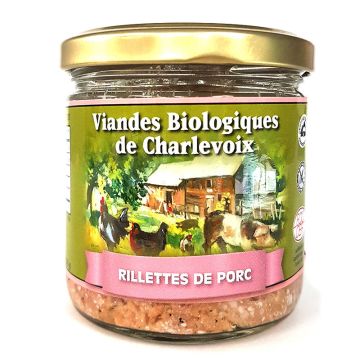 Verrines biologiques  - Rillettes de porc