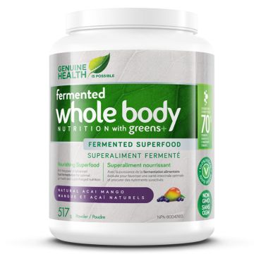 Fermented whole body nutrition Greens+ - Mangue acaï naturels