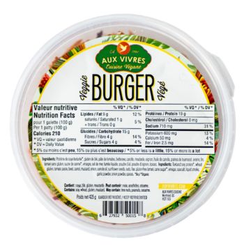 Protéines - Burger végé