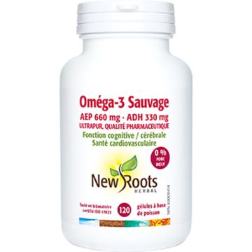 Oméga-3 Sauvage AEP 660 mg ADH 330 mg - Fonction cognitive