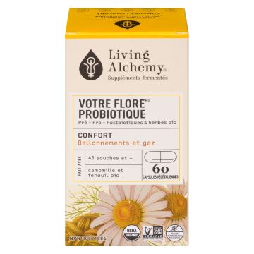 Votre flore® probiotique confort biologique - Ballonnements et gaz