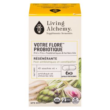Votre flore® probiotique régénérante biologique - Transit lent et post antibiotiques