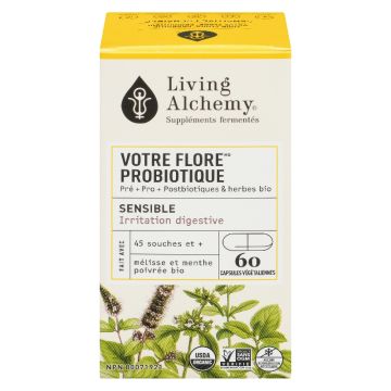 Votre flore® probiotique sensible biologique - Relaxe la digestion stressée