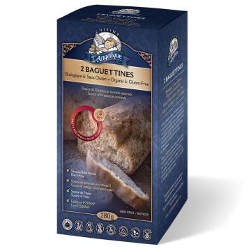 Organic Gluten-free 2 Baguettines Frozen Bread