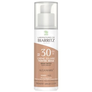 Crème solaire teintée biologique - Visage FPS30