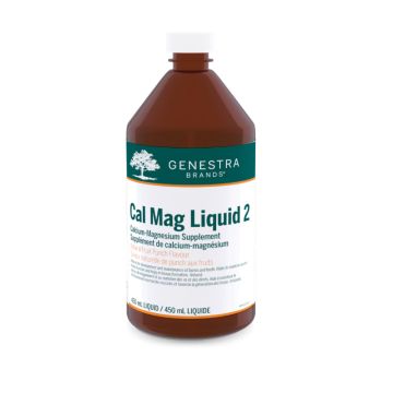 Solution calcium 600 mg et magnésium 300 mg Cal Mag Liquid  2 saveur punch aux fruits - Articulations