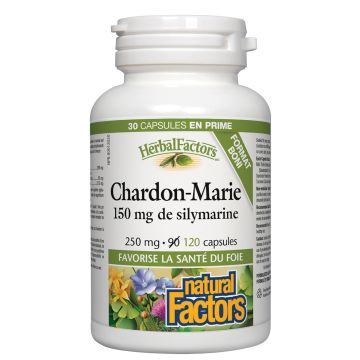 Chardon-Marie 250 mg avec 150 mg de silymarine - Santé du foie