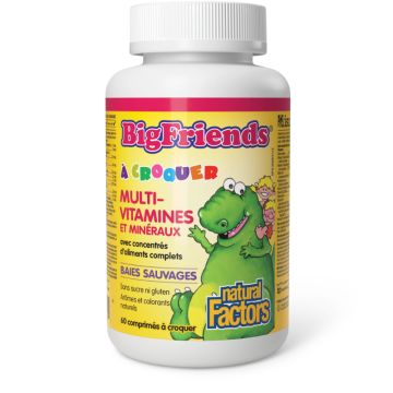 Wild Berry Flavour Chewable Multivitamin & Minerals with Whole Food Concentrates - Kid's Health