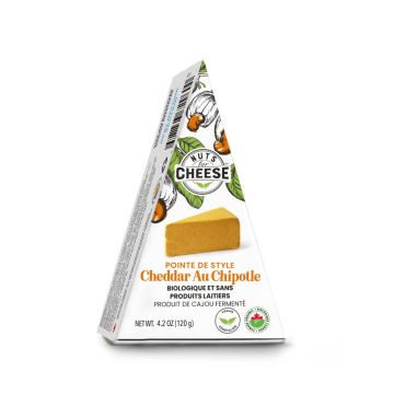 Produit de cajou fermenté biologique - Style cheddar et chipotle