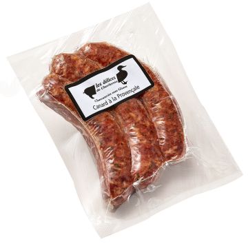 Saucisses de gibier congelées -  Canard à la provençale