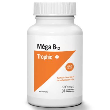Méga B12 500 mcg - Énergie et métabolisme