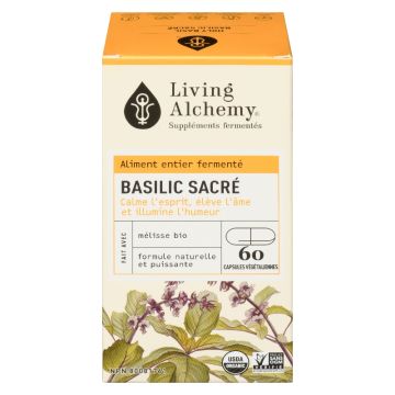 Basilic sacré fermenté biologique 133 mg - Calme mental et stress