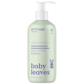 Baby Leaves - 2 en 1 shampooing et gel nettoyant douce pomme