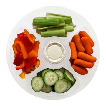 Fruits et légumes biologiques coupés - Plateau légumes 10 pouces