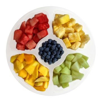 Fruits et légumes biologiques coupés - Plateau fruits 10 pouces