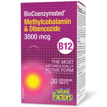 BioCoenzymated Methylcobalamin & Dibencozide B12 3000 mcg - Metabolism
