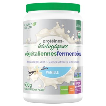 Protéines+ biologiques végétaliennes fermentées vanille 20 portions