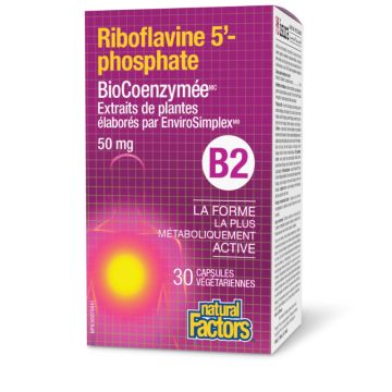 BioCoenzymated Riboflavin 5’-phosphate Vitamin  B2 50 mg - Metabolism