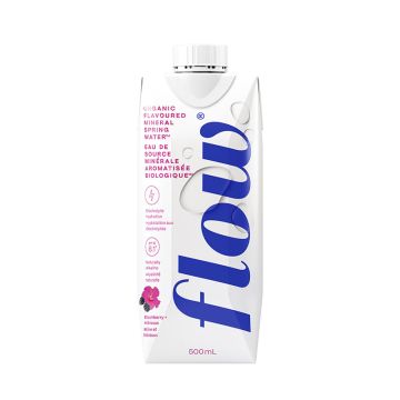 Eau de source alcaline - Saveur de mûre et d'hibiscus biologiques