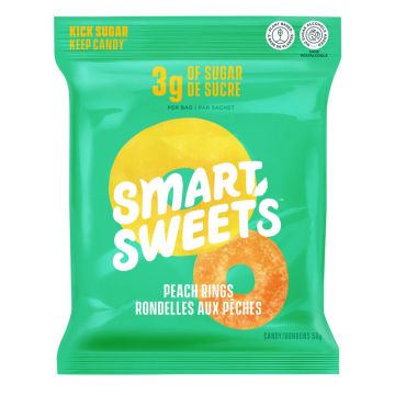 Bonbons gélifiés à base de plantes - Rondelles aux pêches