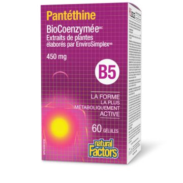 Pantéthine BioCoenzymée vitamine B5 450 mg - Métabolisme et cholestérol