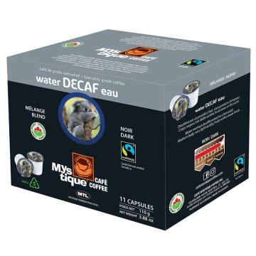 Organic coffee capsules - Dark water DECAF