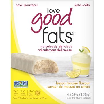 Snack Bar - Lemon Mousse (Box of 4 bars) - Gluten free