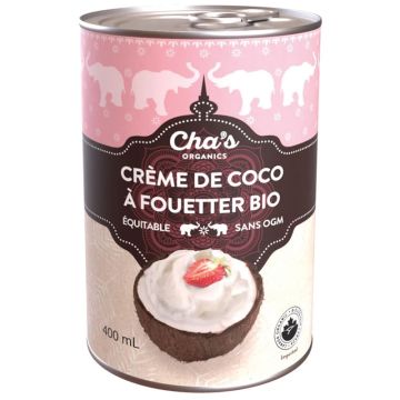 Crème de coco à fouetter biologique équitable