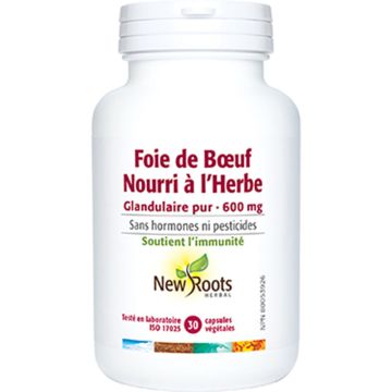 Foie de bœuf nourri à l’herbe glandulaire pur 600 mg - Immunité