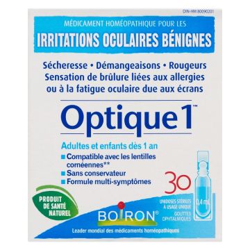 Optique 1 - Irritations oculaires bénignes