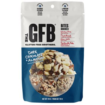 Bouchées protéinées biologiques sans gluten - Chocolat noir et amandes