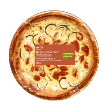 Quiche Provençale - Fromage de chèvre et tomates séchées