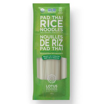 Nouilles traditionnelles de riz Pad Thai biologiques